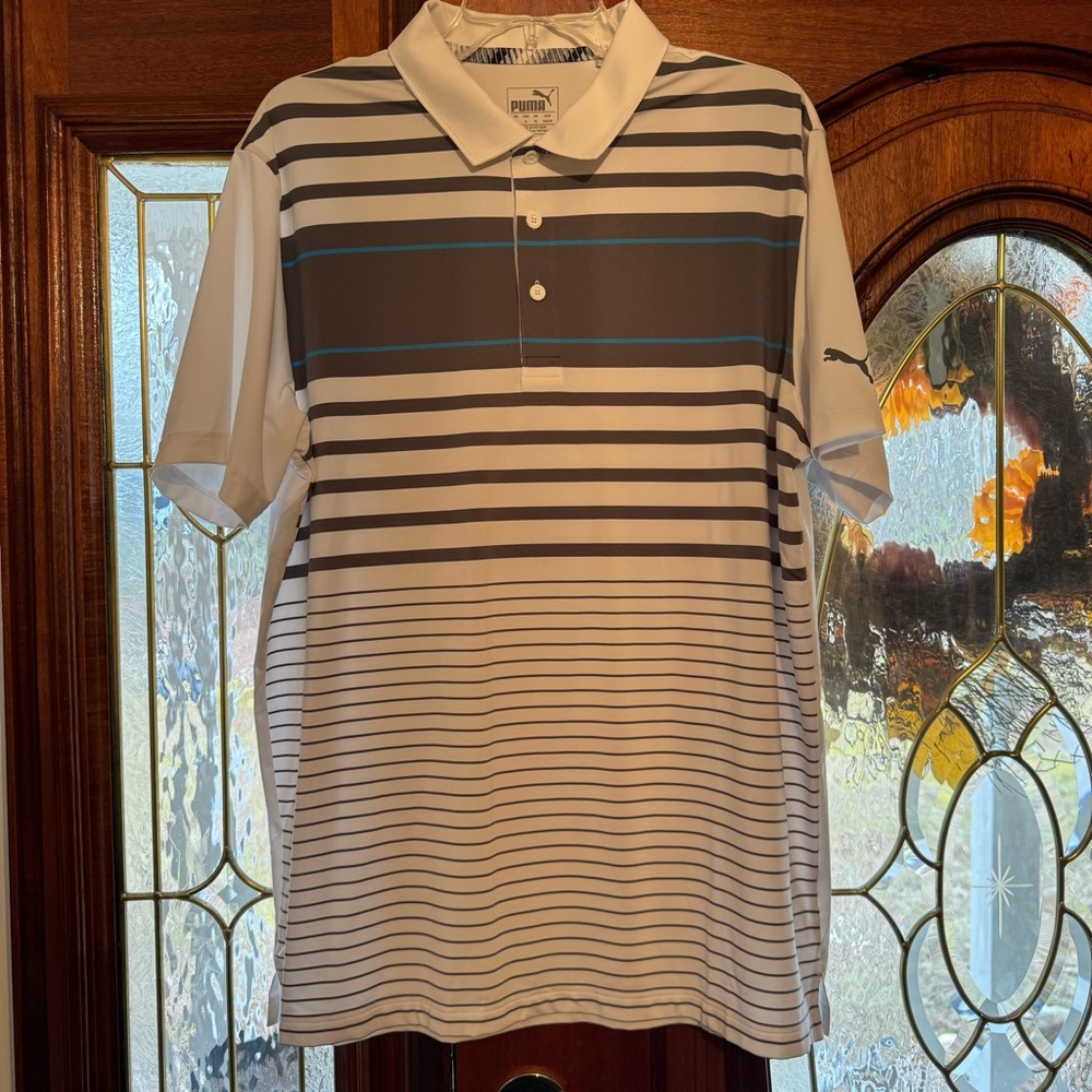 Puma Striped Golf Polo‎